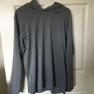 Gray dry fit hoodie